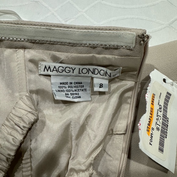 Maggie London Strapless Dress NWT Size 8 - Picture 7 of 11